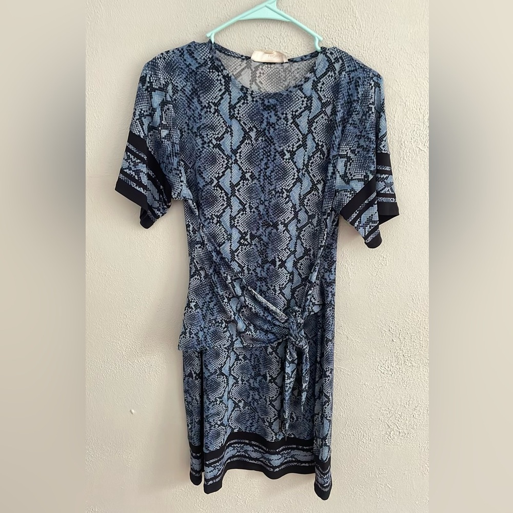 Michael Kors Chambray Snake Print Dress